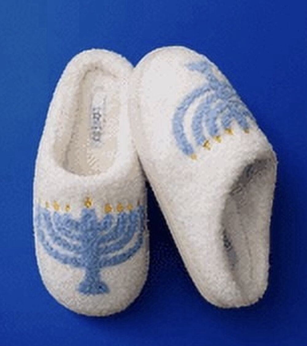 Love 83 Little Kids Holiday Icon Slippers hanukkah L 2/3